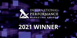 Rakuten Advertising International Performance Marketing Awards winners badge